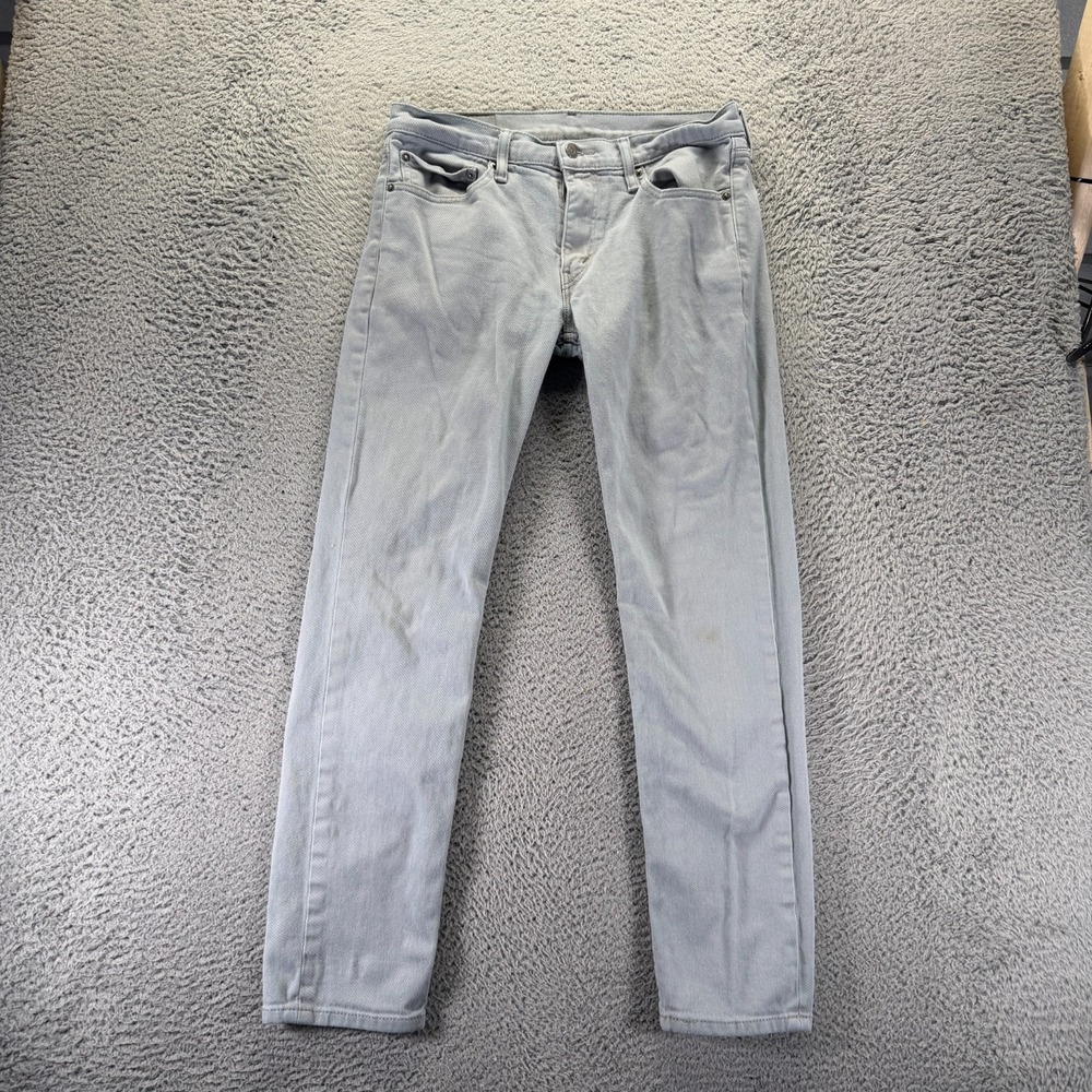 Levi's 511 Jeans Mens 32x32 Blue Cotton Denim Straight Travel Workwear Stretch